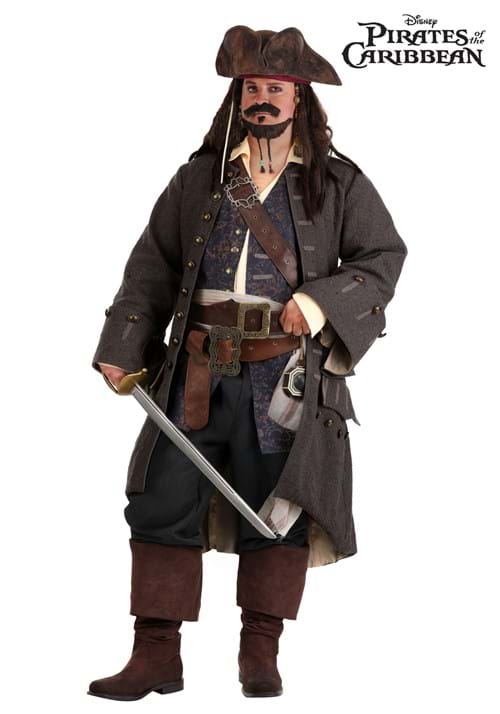 Plus Size Elite Disney Jack Sparrow Costume for Men - US 9139