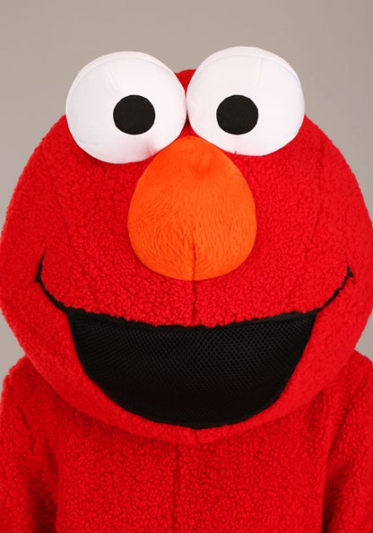 Plus Size Sesame Street Elmo Mascot Costume for Adults - US 1440