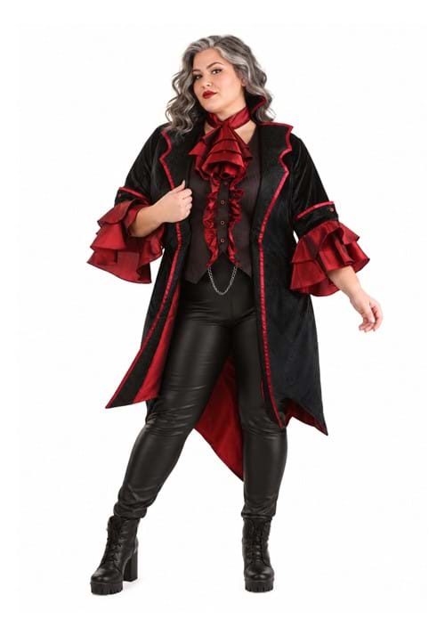 Women's Plus Size Exquisite Vampire Costume - US 7337