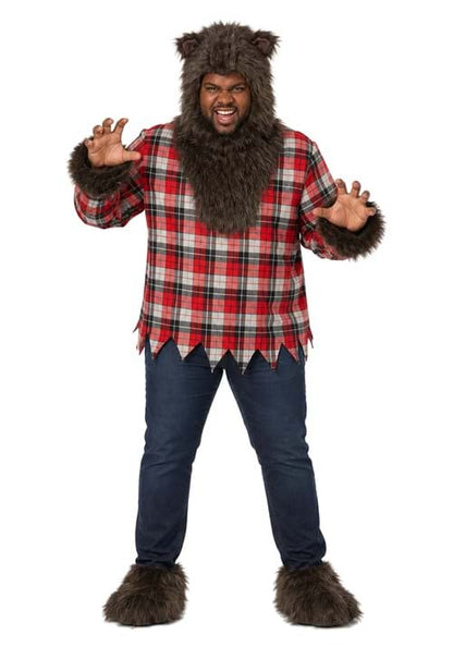 Plus Size Fierce Werewolf Adult Costume - US 5334