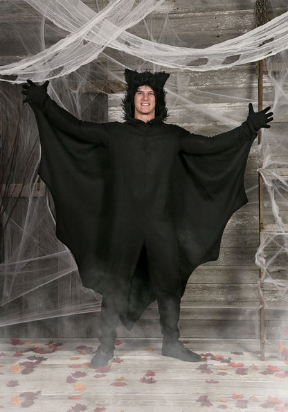 Plus Size Fleece Bat Costume for Adults - US 3749