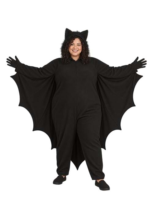 Plus Size Fleece Bat Costume for Adults - US 3749
