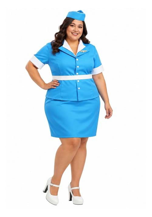 Plus Size Flight Attendant Women's Costume Dress - US 2618
