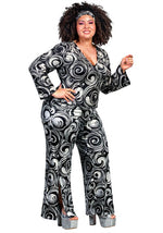 Plus Size Foxy Disco Costume Jumpsuit for Women - US 7282