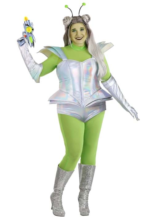 Plus Size Galactic Alien Babe Costume for Women - US 9504