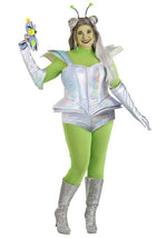 Plus Size Galactic Alien Babe Costume for Women - US 9504