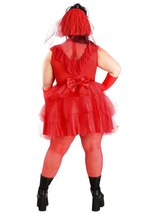 Women's Plus Size Ghostly Red Wedding Dress Costume - US 7153