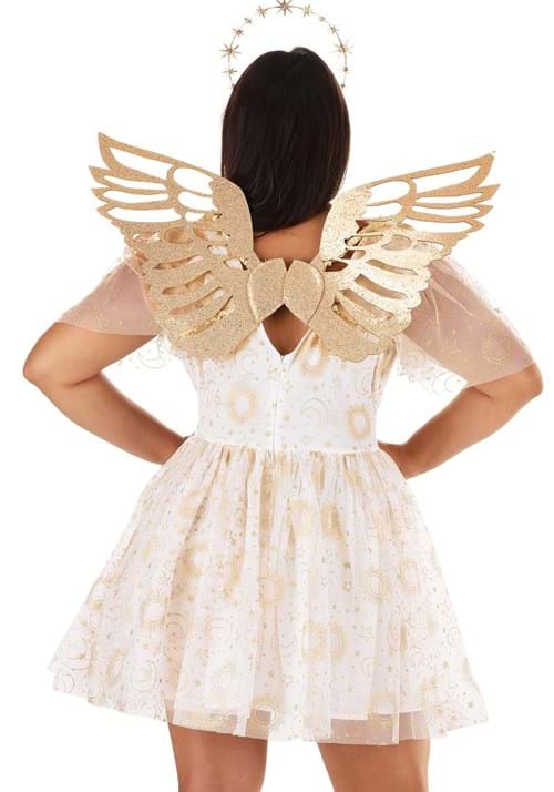 Women's Plus Size Gold Starburst Angel Costume - US 5431