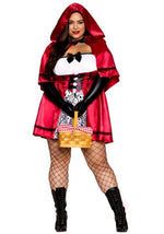 Plus Size Women's Gothic Red Riding Hood Costume - US 3389