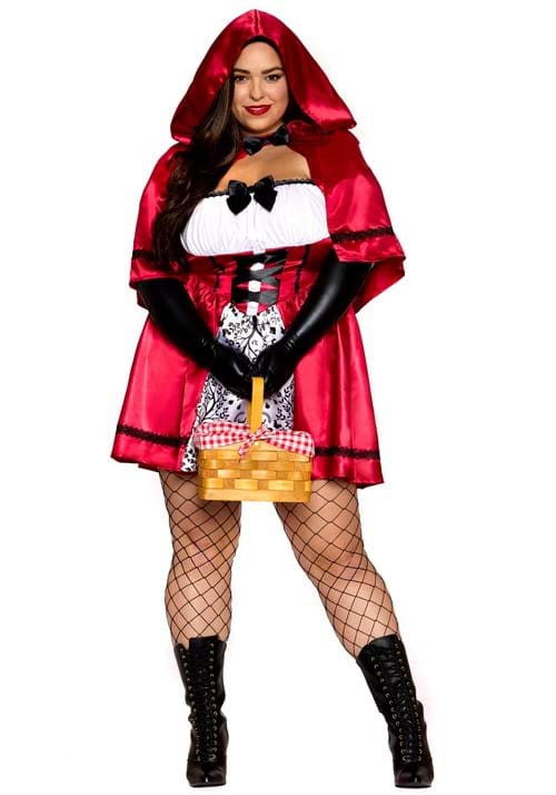 Plus Size Women's Gothic Red Riding Hood Costume - US 3389
