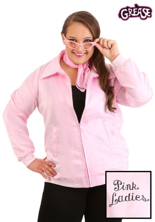 Women's Plus Size Grease Pink Ladies Costume Jacket - US 3334