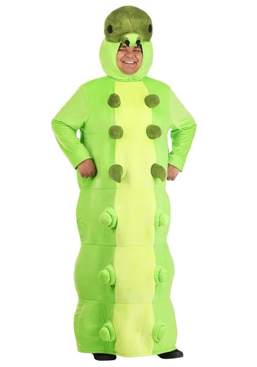 Plus Size Green Caterpillar Costume for Adults - US 6298