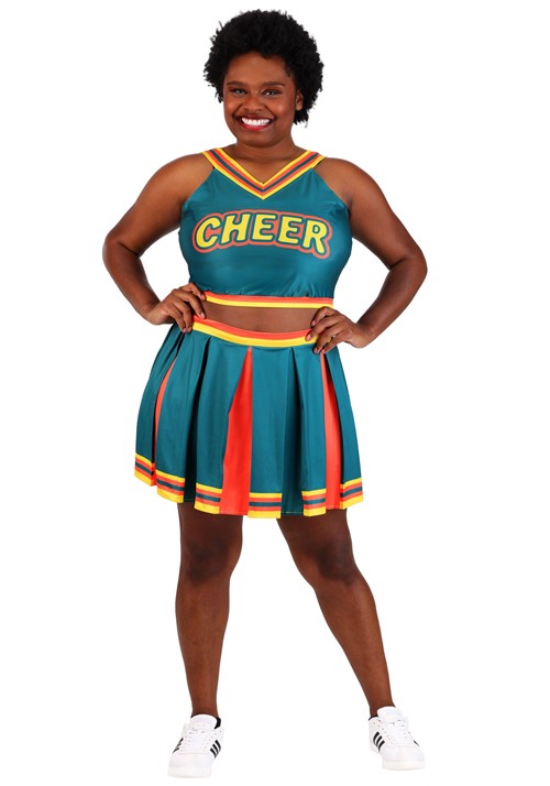 Plus Size Green Cheerleader Costume for Women - US 1158