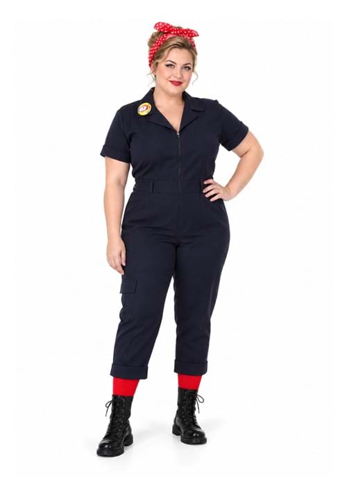 Plus Size Hardworking Lady Costume - US 3390