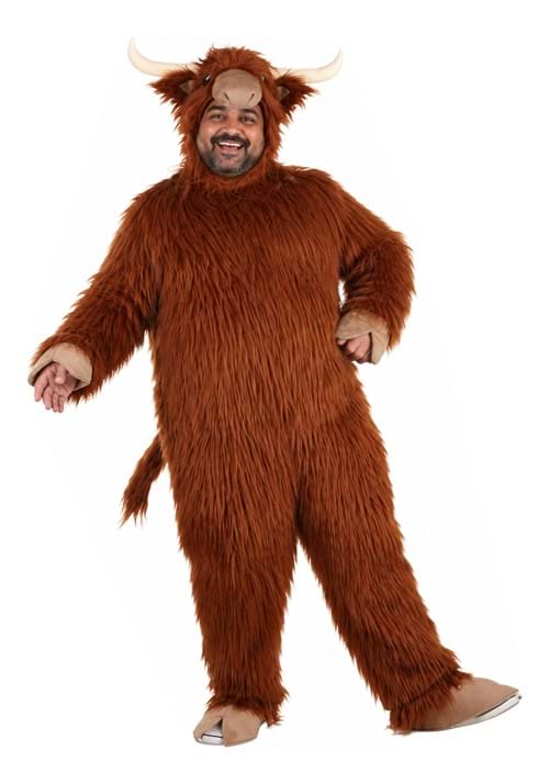 Plus Size Highland Cow Adult Costume - US 6512
