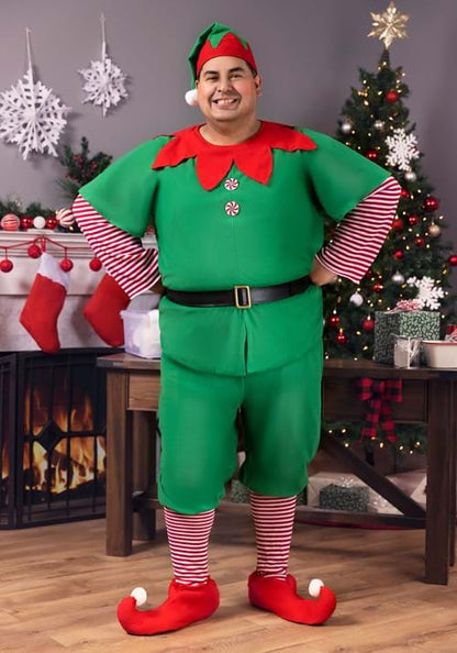 Plus Size Holiday Elf Costume - US 6472