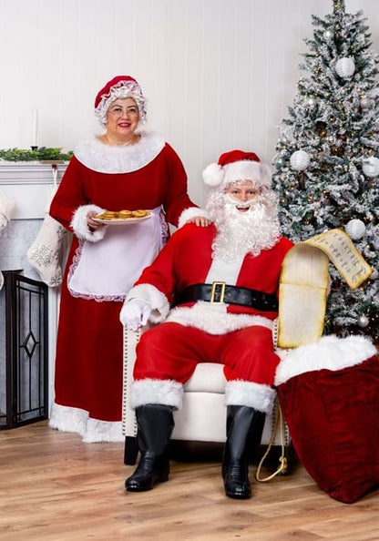 Plus Size Holiday Santa Claus Costume for Men - US 3062