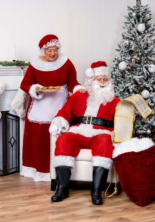 Plus Size Holiday Santa Claus Costume for Men - US 3062