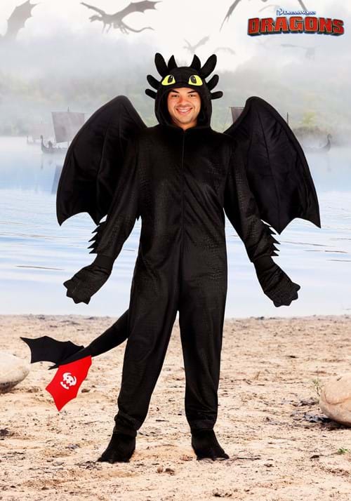 Plus Size How to Train Your Dragon Toothless Costume for Adults - US 6119