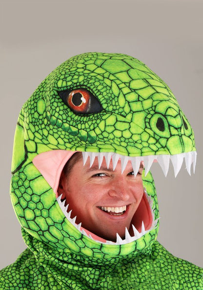 Plus Size Green Iguana Costume for Adults - US 1183