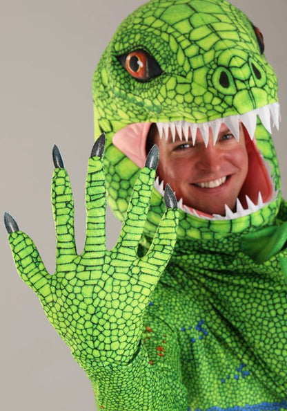 Plus Size Green Iguana Costume for Adults - US 1183