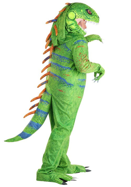 Plus Size Green Iguana Costume for Adults - US 1183