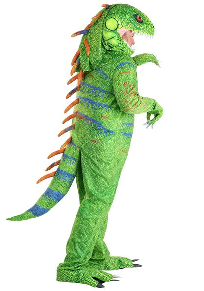 Plus Size Green Iguana Costume for Adults - US 1183