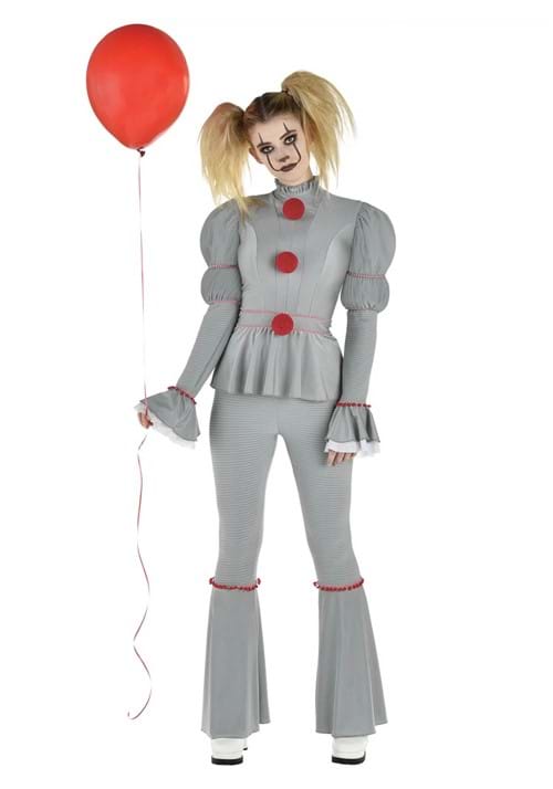Plus Size IT Pennywise Clown Costume for Women - US 5036