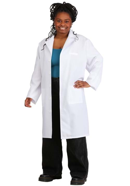 Plus Size Lab Coat Doctor Costume for Adults - US 6107