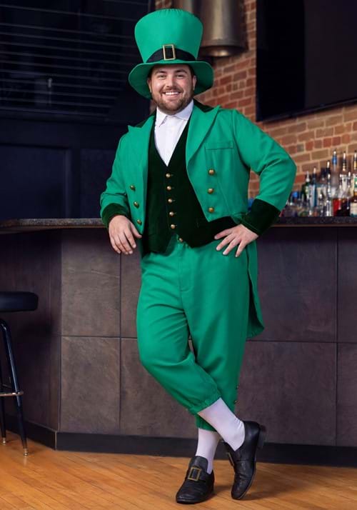 Men's Plus Size Leprechaun Costume - US 8297