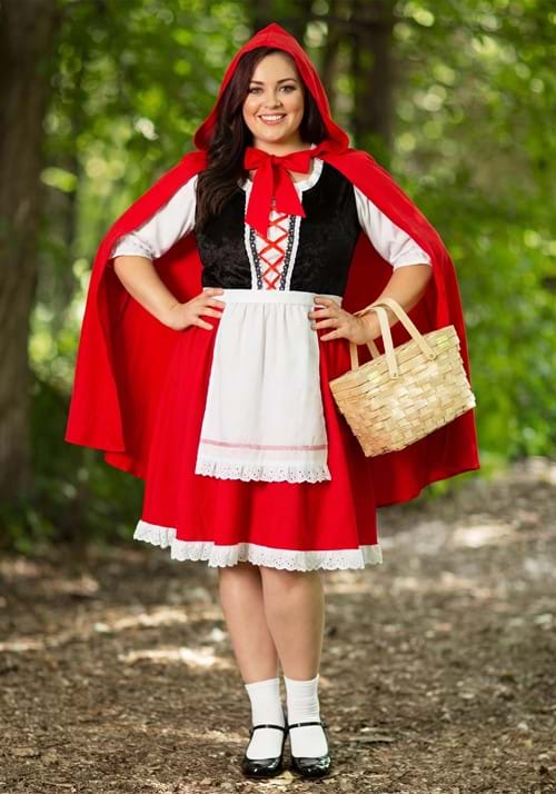 Women's Plus Size Little Red Riding Hood Costume Dress - US 1180