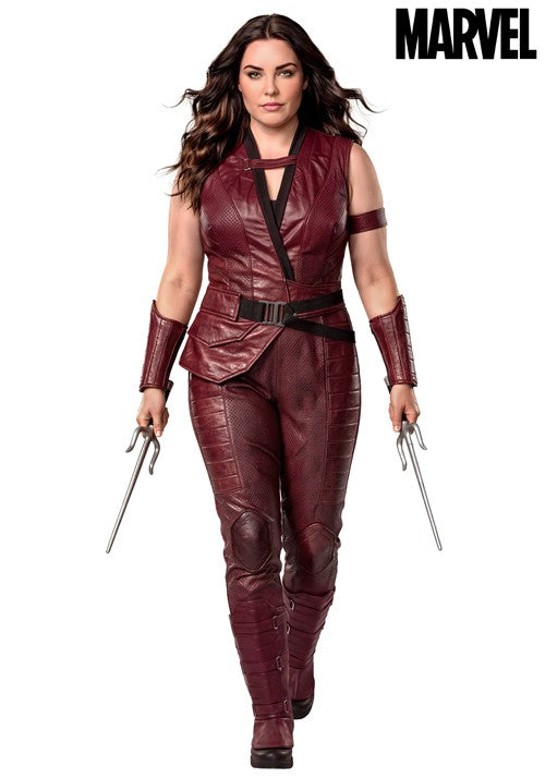 Plus Size Marvel Deadpool & Wolverine Deluxe Elektra Costume for Women - US 4986