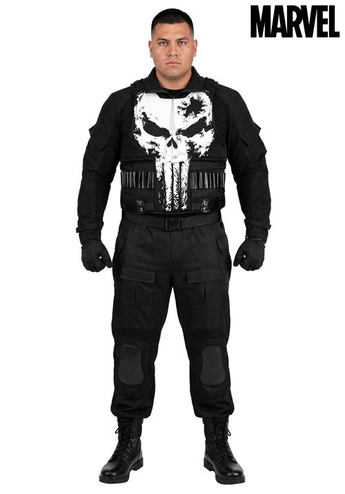 Plus Size Marvel Deluxe Punisher Costume for Men - US 2156