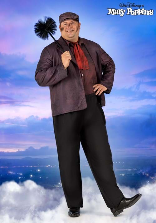 Men's Plus Size Disney Mary Poppins Bert Costume - US 3362