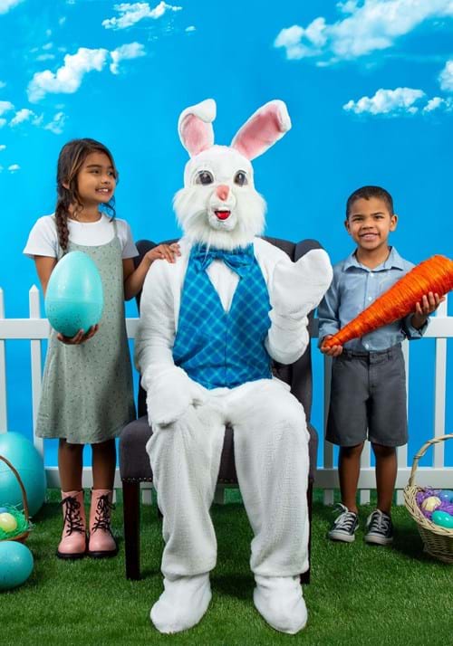 Plus Size Adult Mascot Easter Bunny Costume - US 9043