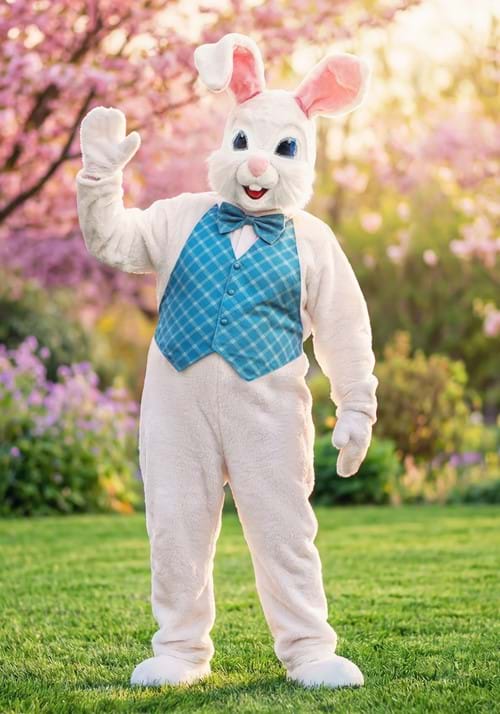 Plus Size Adult Mascot Easter Bunny Costume - US 9043
