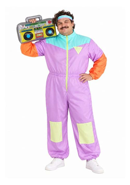 Men's Plus Size 80's Tracksuit Costume - US 6083