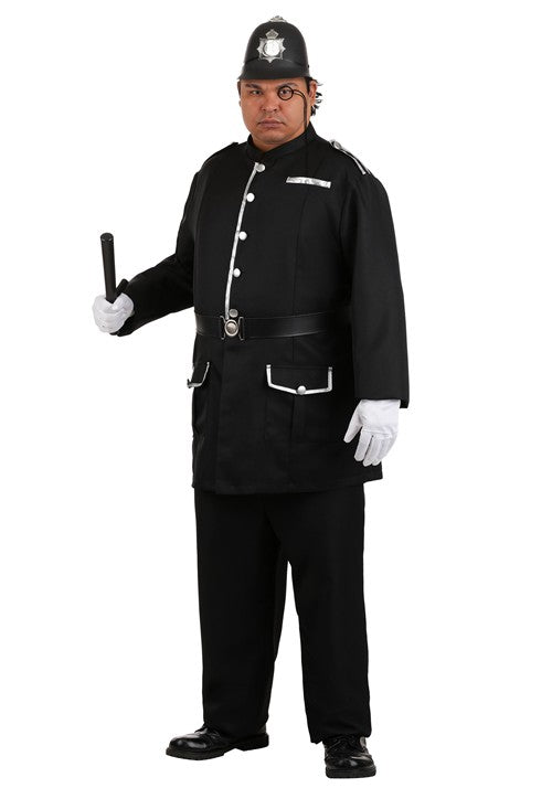 Plus Size British Bobby Costume for Men - US 9881
