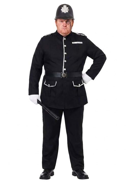 Plus Size British Bobby Costume for Men - US 9881