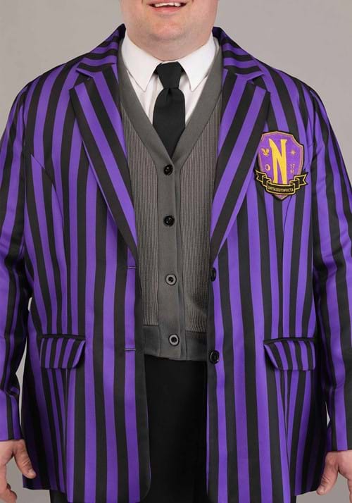 Plus Size Nevermore Academy Wednesday Costume Blazer for Men - US 4003
