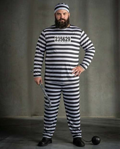Plus Size Men's Prisoner Costume - US 0534