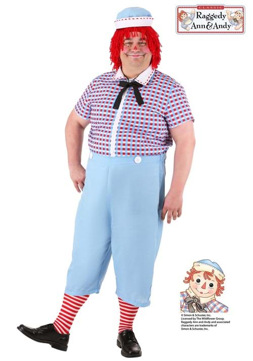 Plus Size Raggedy Andy Costume for Men - US 9934