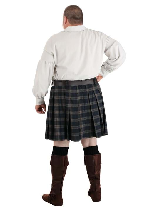 Plus Time Traveling Scottish Highland Costume for Men - US 2248