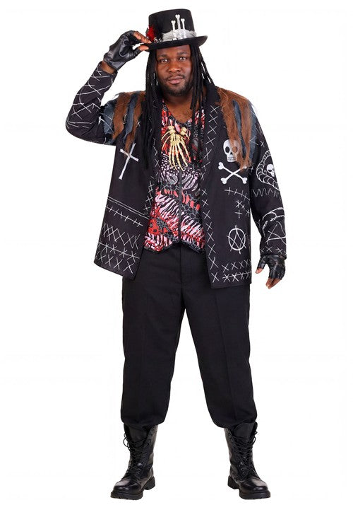 Plus Size Voodoo Priest Costume for Men - US 5935