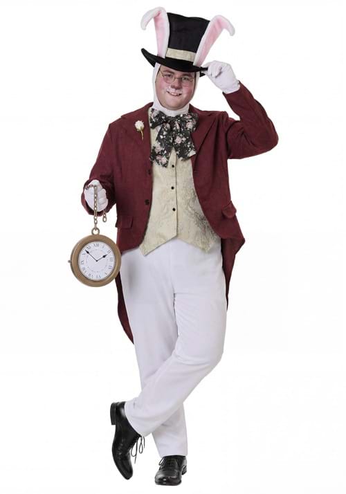 Plus Size Men's White Rabbit Costume - US 6720
