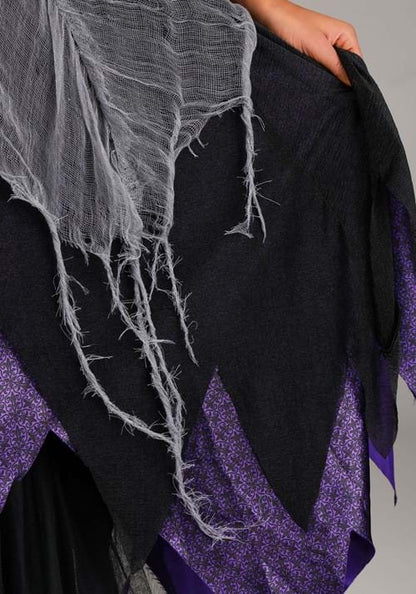 Women's Plus Size Midnight Purple Witch Costume - US 5744