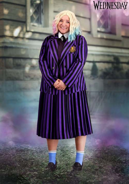 Plus Size Deluxe Nevermore Academy Enid Sinclair Wednesday Costume for Women - US 8329