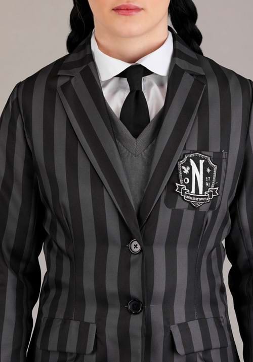 Plus Size Deluxe Nevermore Academy Wednesday Women's Costume - US 7493
