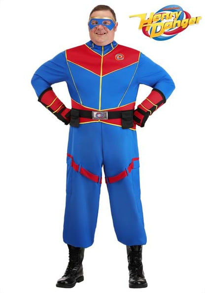 Plus Size Nickelodeon Henry Danger Captain Man Costume for Men - US 5513