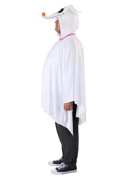 Plus Size Nightmare Before Christmas Zero Costume Poncho for Adults - US 0475